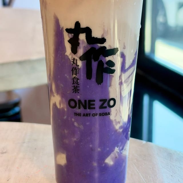 Taro Green Milk Tea.