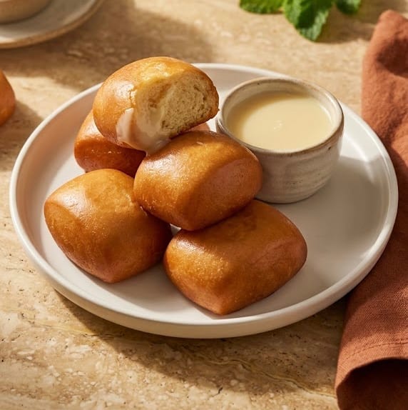 Fried Mantou With Condensed Milk (5pcs).