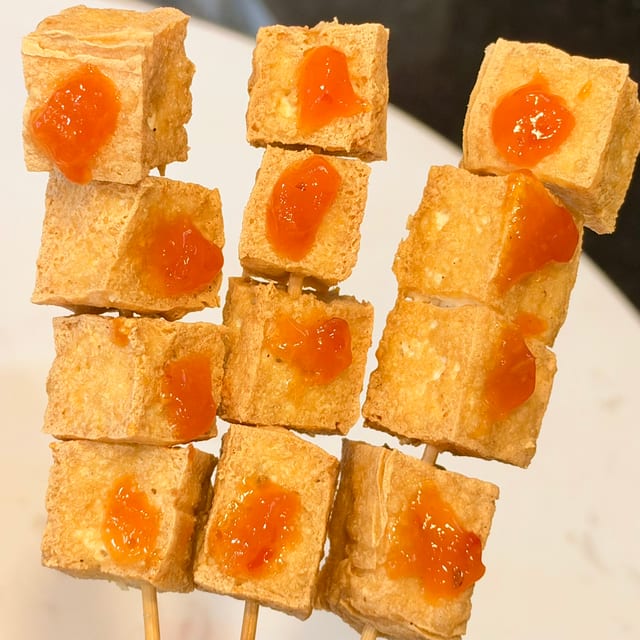 Fried Tofu (3 Skewers).
