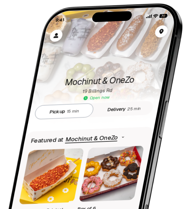 Mochinut & OneZo app preview