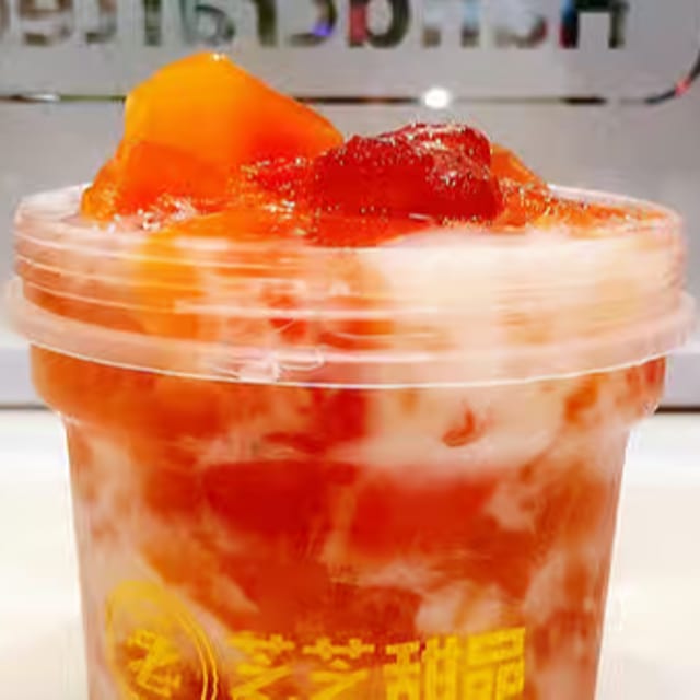 Papaya with Peach Gum.