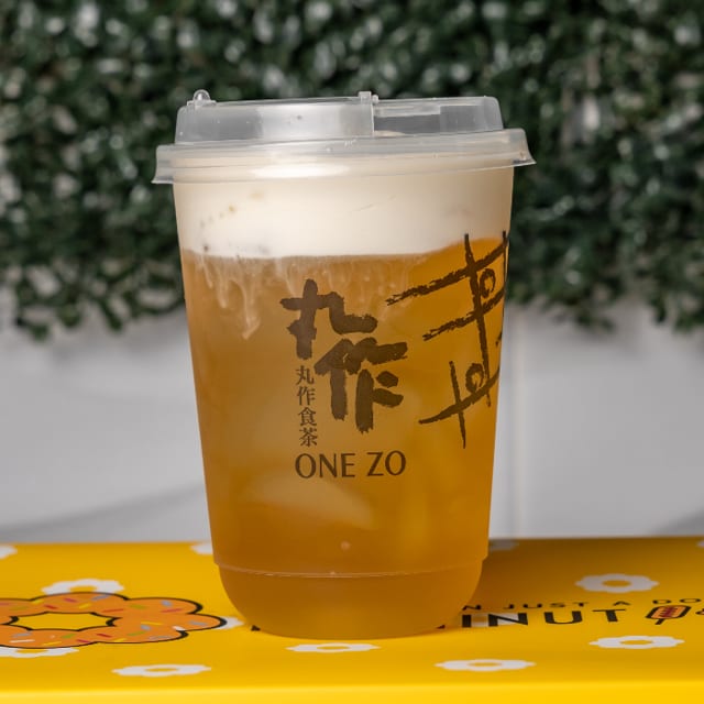 Milk Foam Green Tea.