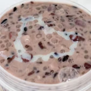 Purple Rice Sago with Coconut Milk